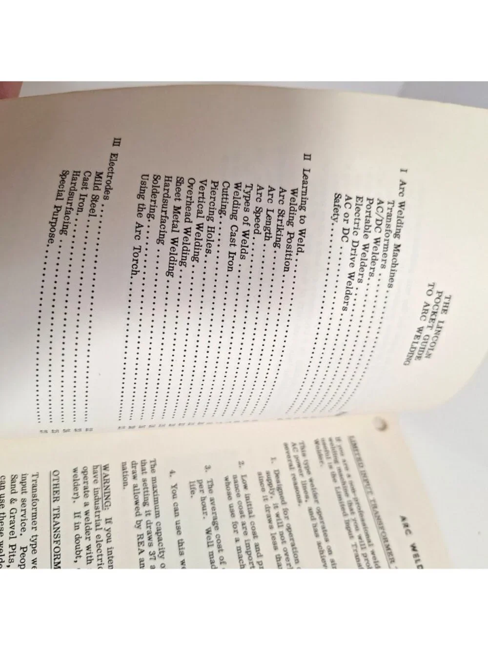 The Lincoln Pocket Guide To Arc Welding Third Edition 1959 Electric Co - Picture 9 of 10